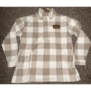 NEW Rivalry Threads Rutgers Scarlet Knights NCAA Women's Plaid Pullover (Large)